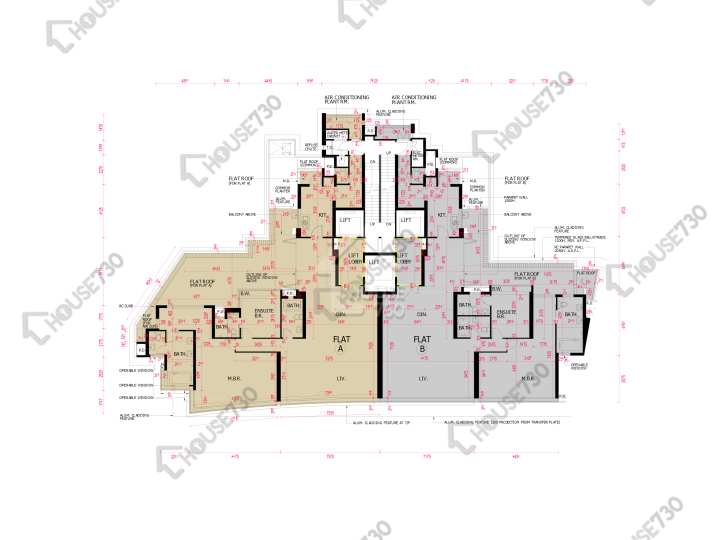 南灣 平面圖 南灣 1座 7樓 樓層平面圖 - House730
