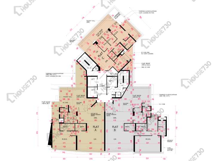 南灣 平面圖 南灣 7座 7樓 樓層平面圖 - House730