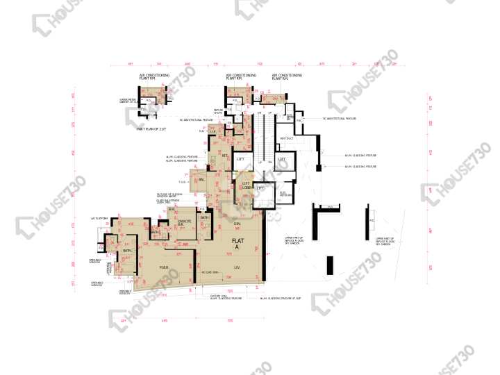 南灣 平面圖 南灣 1座 20-21樓 樓層平面圖 - House730