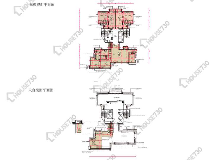 南灣 平面圖 南灣 8座 38樓 樓層平面圖 - House730