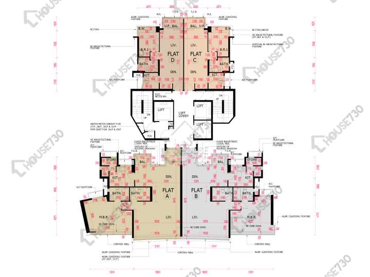 南灣 平面圖 南灣 10座 26-31樓 樓層平面圖 - House730