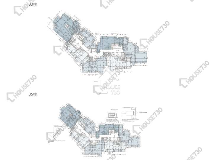 柏蔚山 平面圖 柏蔚山 3座 33,35樓 樓層平面圖 - House730