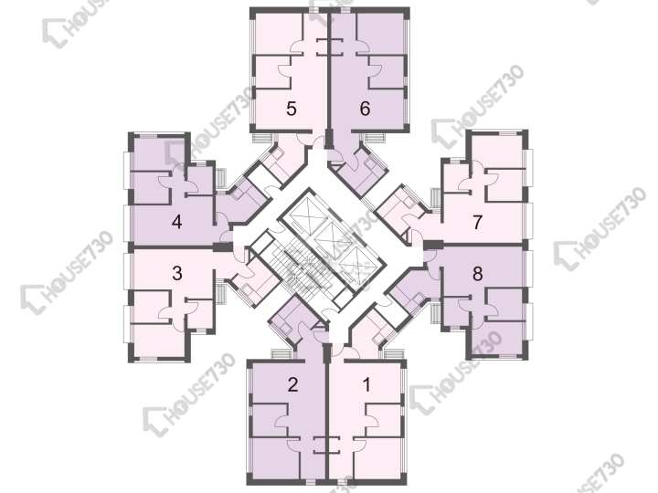 愉田苑 平面圖 愉田苑 愉澤閣 (D座) 1-27樓 樓層平面圖 - House730