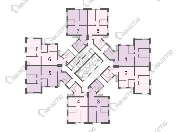 愉田苑 平面圖 愉田苑 愉群閣 (G座) 1-35樓 樓層平面圖 - House730