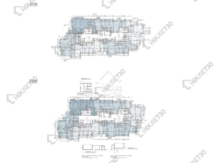 柏蔚山 平面圖 柏蔚山 2座 33,35樓 樓層平面圖 - House730