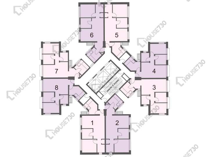 愉田苑 平面圖 愉田苑 愉健閣 (C座) 1-27樓 樓層平面圖 - House730