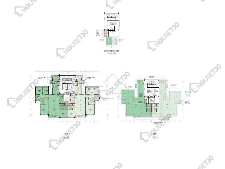 滿名山 平面圖 滿名山 名庭 2座 7樓 樓層平面圖 - House730