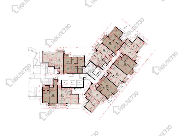 東環 平面圖 東環 2期 2B座 28樓 樓層平面圖 - House730