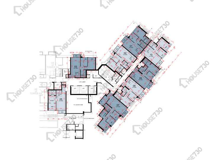 東環 平面圖 東環 1期 6B座 2樓 樓層平面圖 - House730