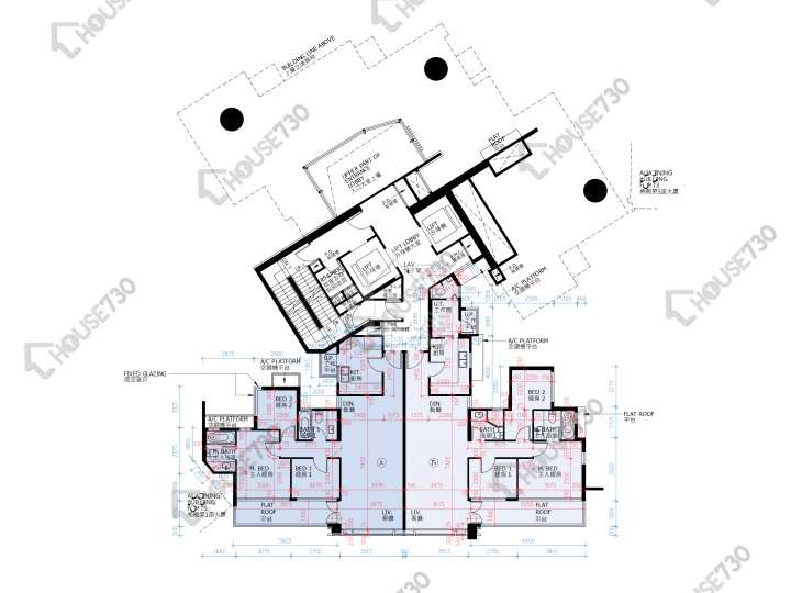 滿名山 平面圖 滿名山 滿庭 2座 1樓 樓層平面圖 - House730