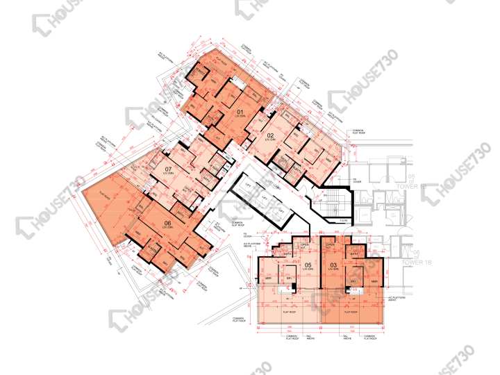 東環 平面圖 東環 2期 1A座 1樓 樓層平面圖 - House730