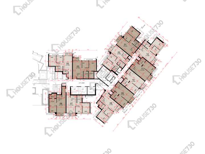 東環 平面圖 東環 2期 2B座 29樓 樓層平面圖 - House730