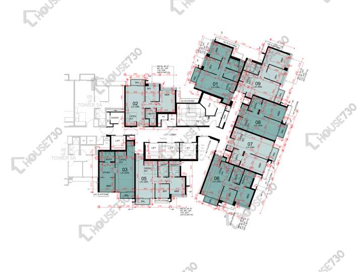 東環 平面圖 東環 1期 5B座 25-31樓 樓層平面圖 - House730