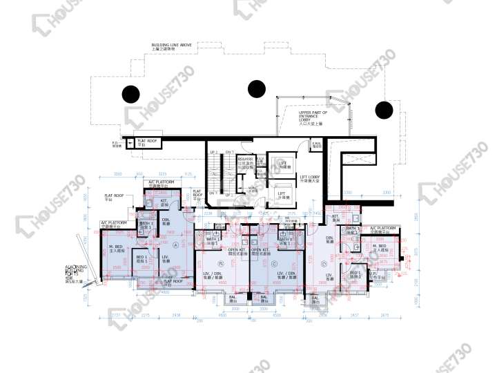 滿名山 平面圖 滿名山 滿庭 6座 1樓 樓層平面圖 - House730