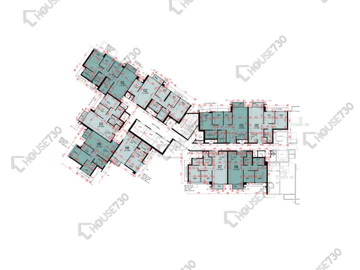 東環 平面圖 東環 1期 5A座 25-31樓 樓層平面圖 - House730