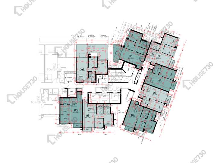 東環 平面圖 東環 1期 5B座 3樓 樓層平面圖 - House730