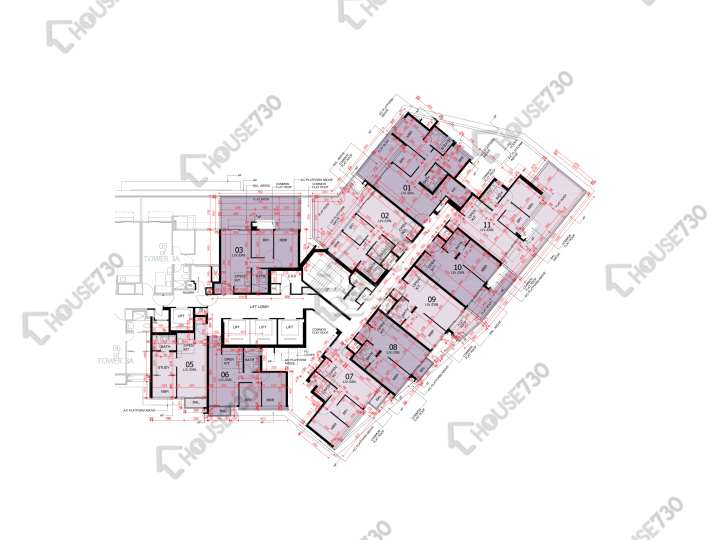 東環 平面圖 東環 1期 3B座 1樓 樓層平面圖 - House730