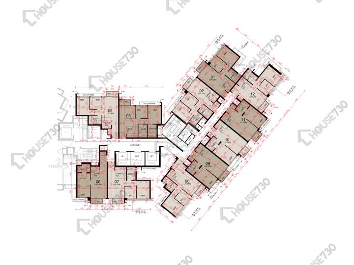 東環 平面圖 東環 2期 2B座 18-23,25-26,27樓 樓層平面圖 - House730