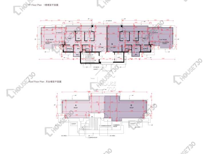 東環 平面圖 東環 1期 2號住宅大樓 1樓 樓層平面圖 - House730