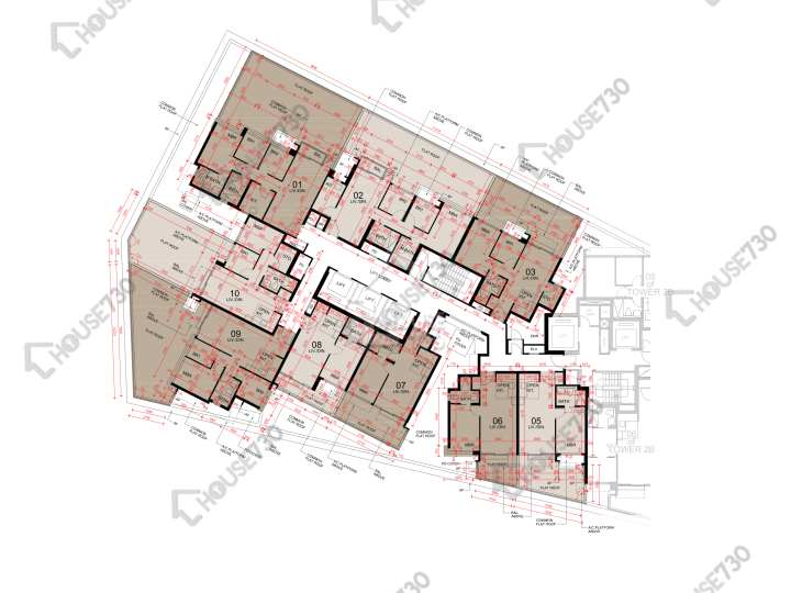 東環 平面圖 東環 2期 2A座 1樓 樓層平面圖 - House730