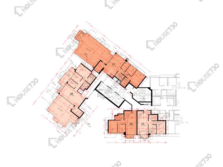 東環 平面圖 東環 2期 1A座 30樓 樓層平面圖 - House730