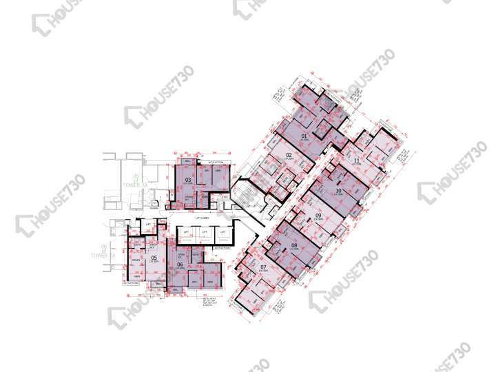 東環 平面圖 東環 1期 3B座 19-23,25-28,29樓 樓層平面圖 - House730