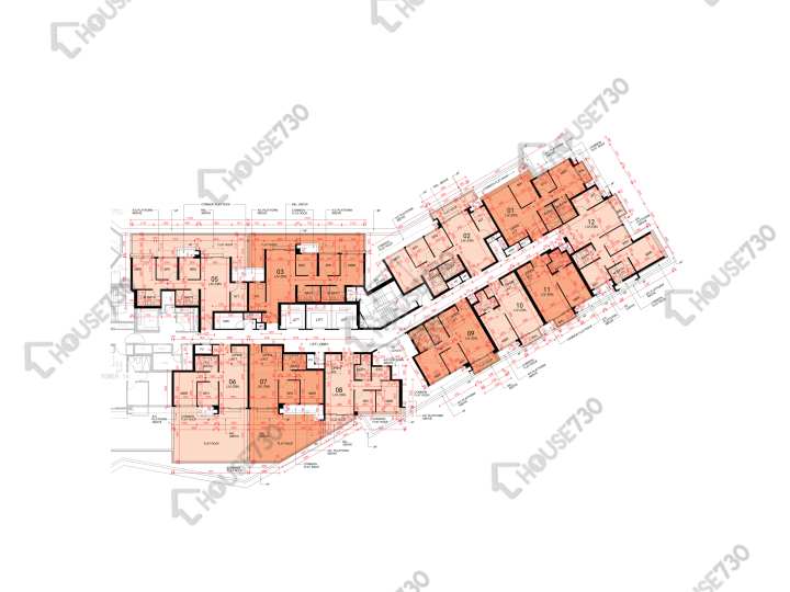 東環 平面圖 東環 2期 1B座 1樓 樓層平面圖 - House730
