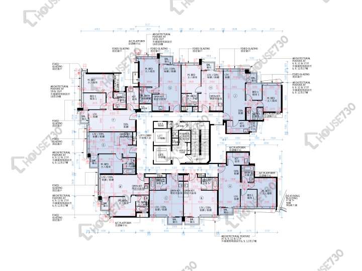 滿名山 平面圖 滿名山 滿庭 5座 3,5-12,15-18,19樓 樓層平面圖 - House730