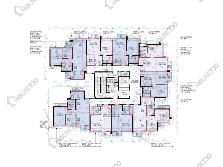 滿名山 平面圖 滿名山 滿庭 6座 3,5-12,15-18,19樓 樓層平面圖 - House730