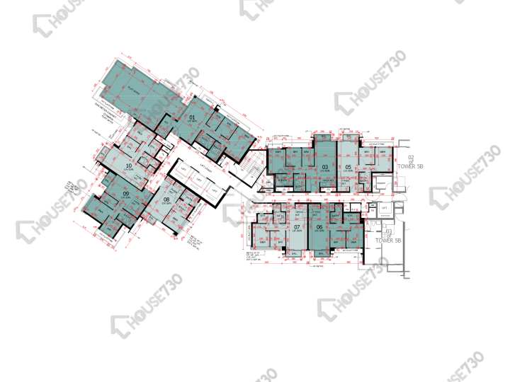 東環 平面圖 東環 1期 5A座 32樓 樓層平面圖 - House730