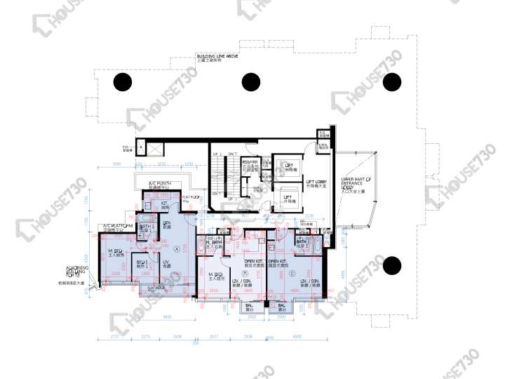滿名山 平面圖 滿名山 滿庭 9座 1樓 樓層平面圖 - House730