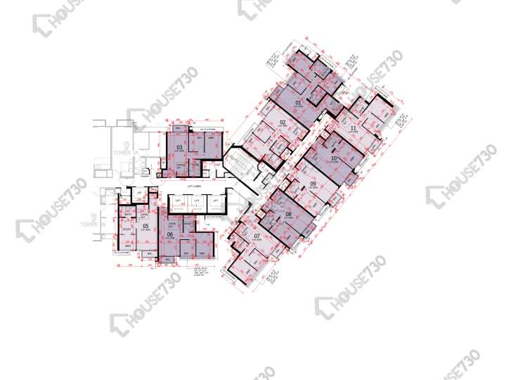 東環 平面圖 東環 1期 3B座 18樓 樓層平面圖 - House730