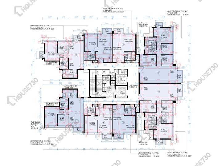 滿名山 平面圖 滿名山 滿庭 9座 3,5-11,12樓 樓層平面圖 - House730