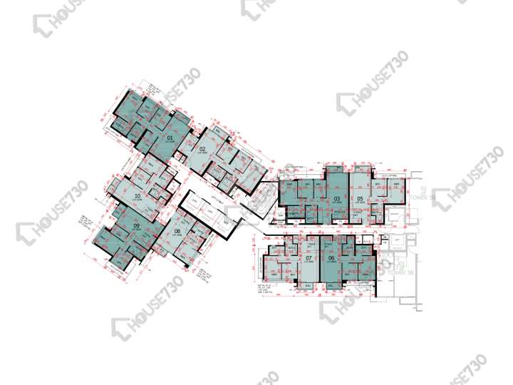 東環 平面圖 東環 1期 5A座 23樓 樓層平面圖 - House730