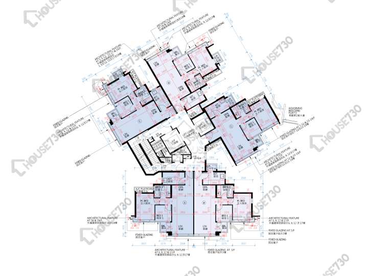 滿名山 平面圖 滿名山 滿庭 1座 3,5-12,15-18,19樓 樓層平面圖 - House730