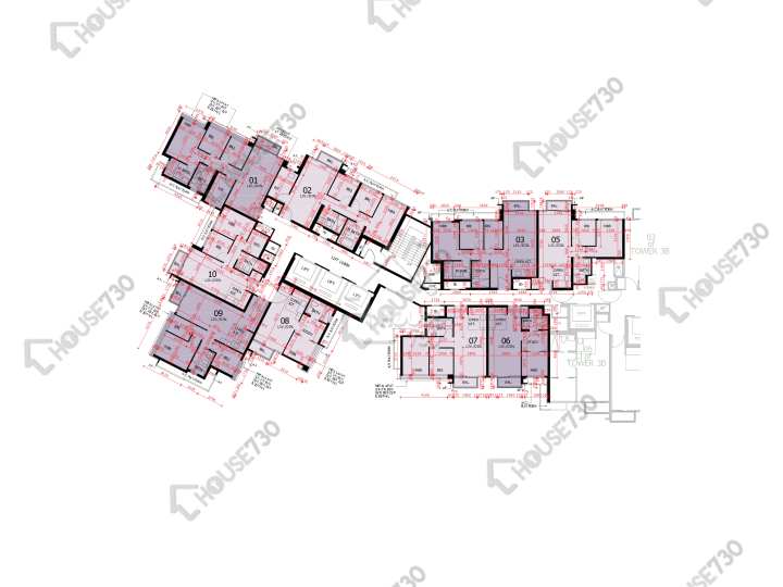 東環 平面圖 東環 1期 3A座 19-23,25-28,29樓 樓層平面圖 - House730