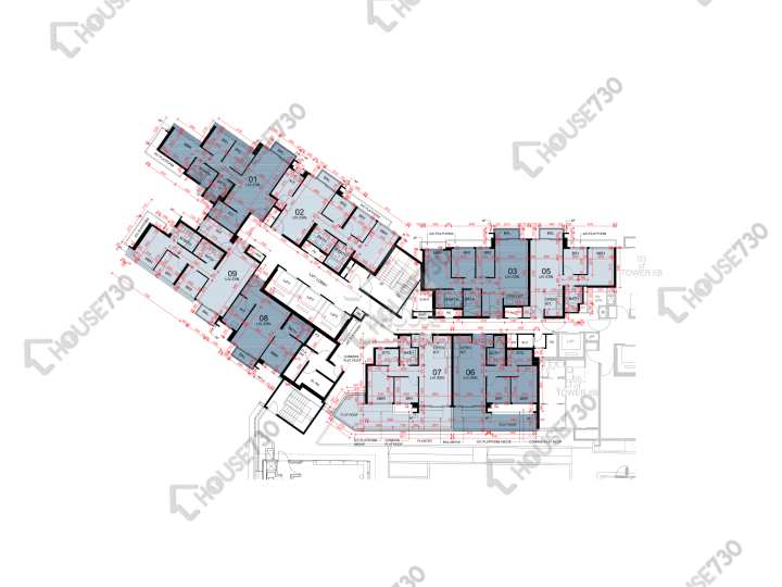 東環 平面圖 東環 1期 6A座 2樓 樓層平面圖 - House730