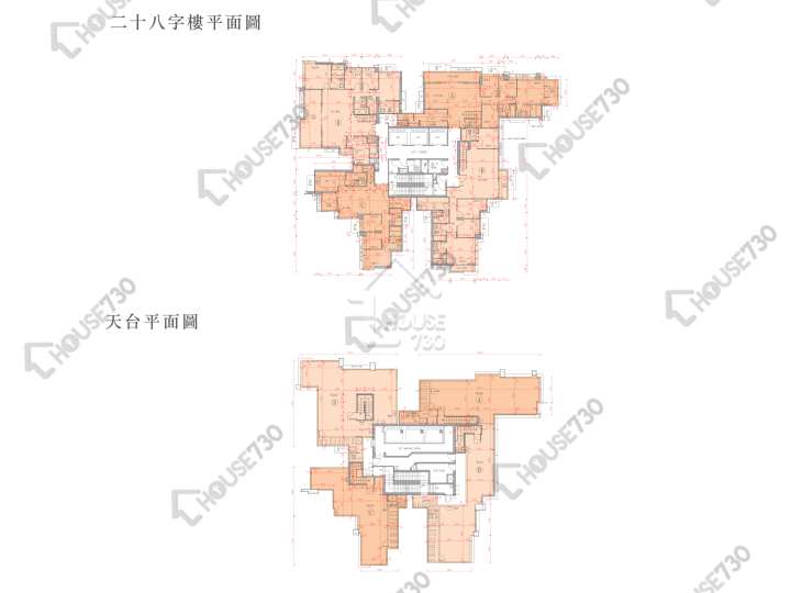 Residence 譽88 平面圖 Residence 譽88 1座 28樓 樓層平面圖 - House730