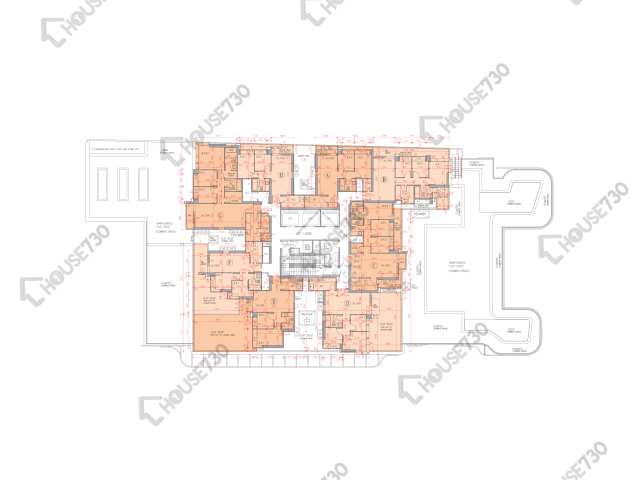 Residence 譽88 平面圖 Residence 譽88 1座 1樓 樓層平面圖 - House730