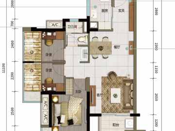 萬科中交金楓花園 A戶型 - House730