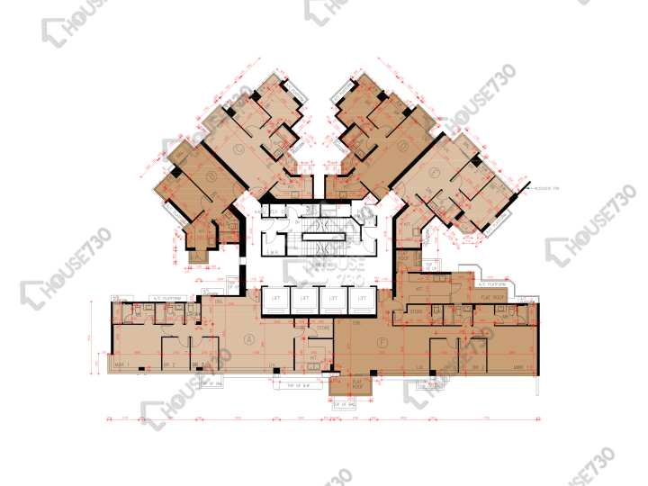 Grand Yoho 平面圖 Grand Yoho 2期 8座 49樓 樓層平面圖 - House730