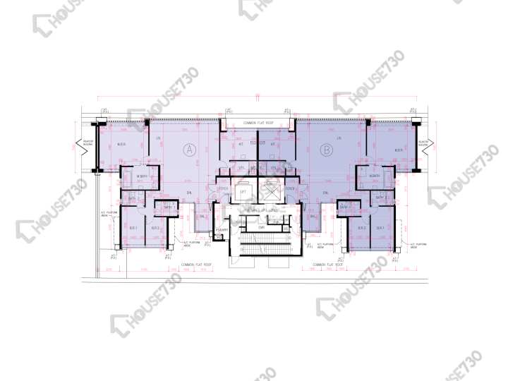匯璽 平面圖 匯璽 2A期 月鑽匯 6樓 樓層平面圖 - House730