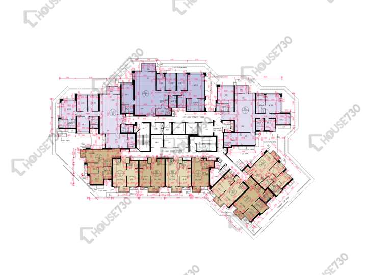 匯璽 平面圖 匯璽 2A期 1A座 6樓 樓層平面圖 - House730
