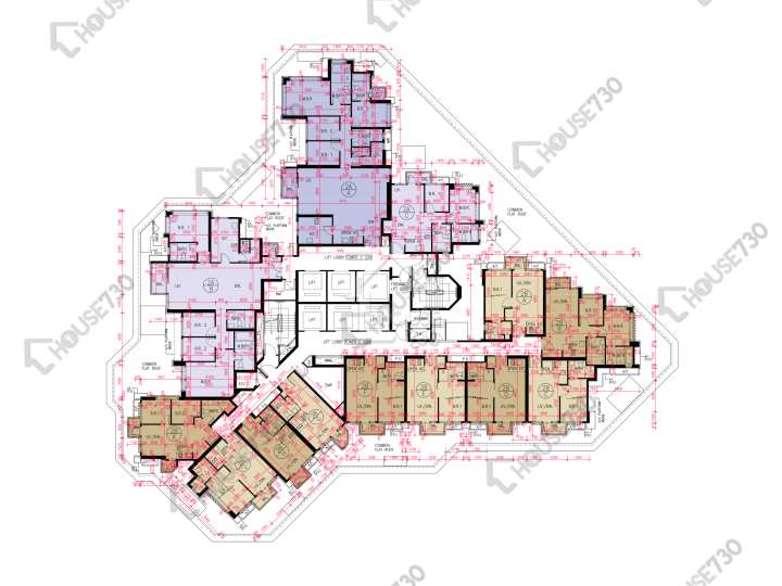 匯璽 平面圖 匯璽 2A期 2A座 6樓 樓層平面圖 - House730