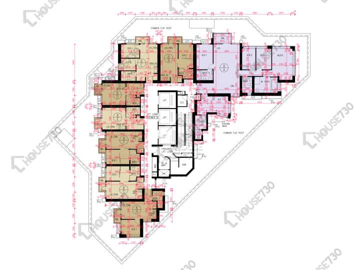 匯璽 平面圖 匯璽 5期 匯璽III 8座 6樓 樓層平面圖 - House730