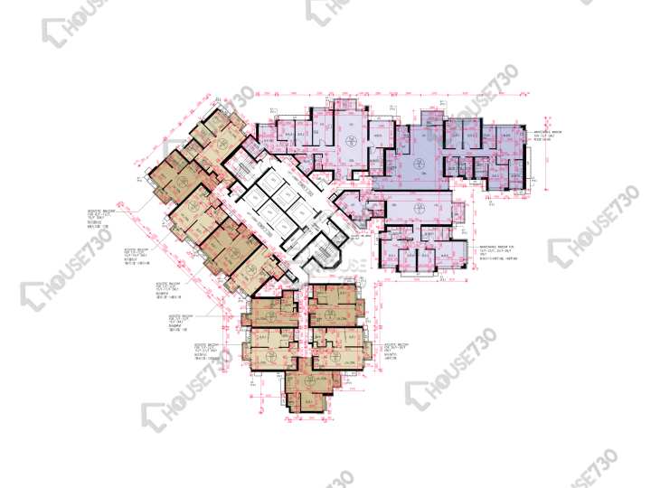 匯璽 平面圖 匯璽 3期 匯璽II 5A座 7-12,15-23,25-27,28樓 樓層平面圖 - House730