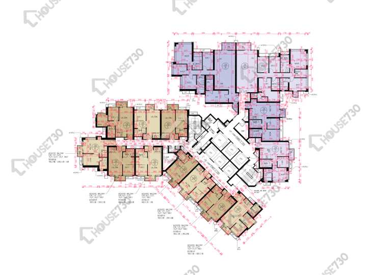 匯璽 平面圖 匯璽 3期 匯璽II 3A座 7-12,15-23,25-27,28樓 樓層平面圖 - House730