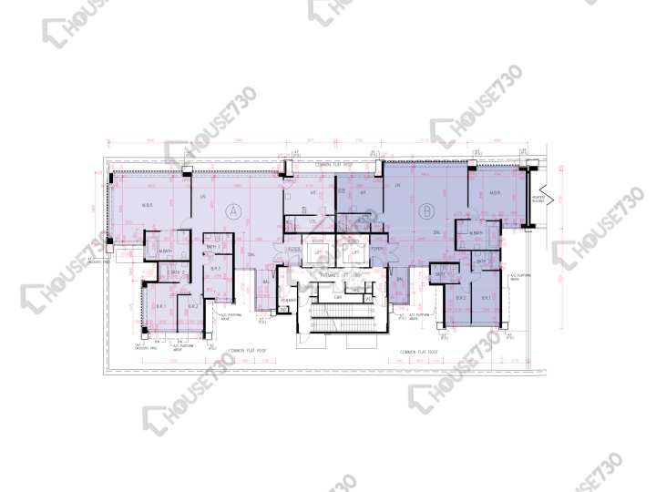 匯璽 平面圖 匯璽 2A期 日鑽匯 6樓 樓層平面圖 - House730