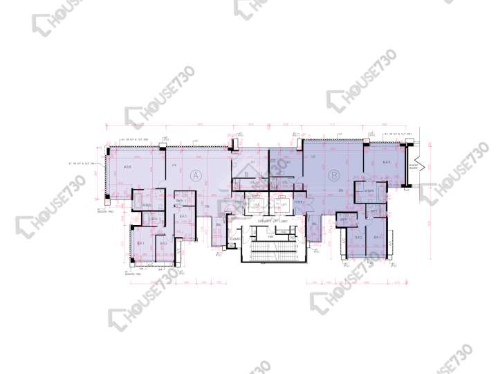 匯璽 平面圖 匯璽 2A期 日鑽匯 7-12,15樓 樓層平面圖 - House730