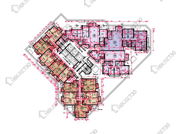 匯璽 平面圖 匯璽 3期 匯璽II 5A座 6樓 樓層平面圖 - House730